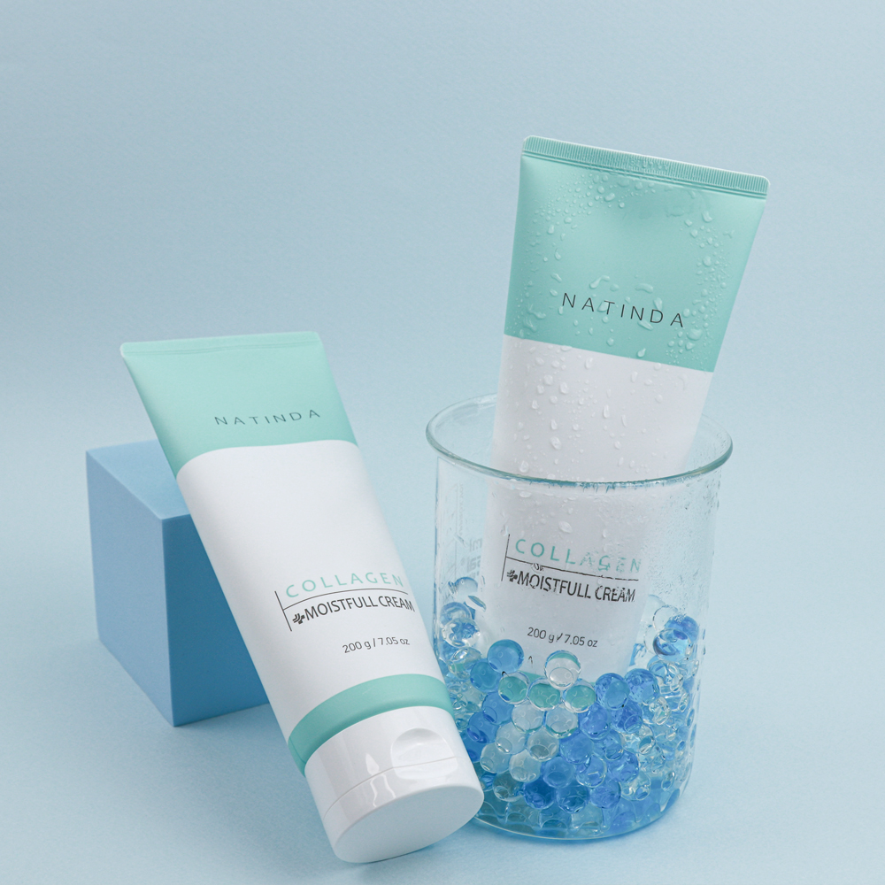 대용량 수분크림 나틴다 콜라겐 수분 채움 크림 200ml 탄력 케어 영양 보습 환절기 - 상세 이미지 3