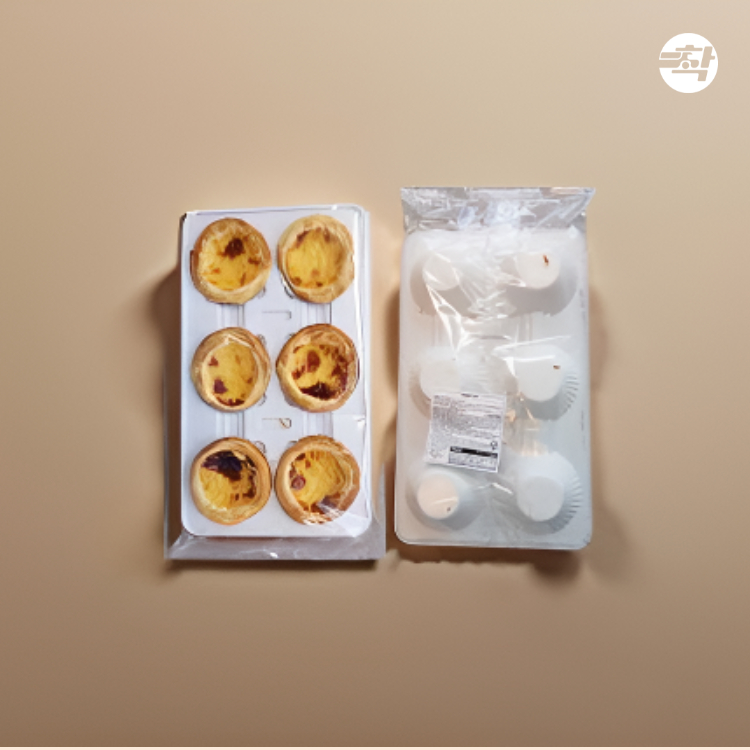 에그타르트 포르투갈 카페디저트 생지 50g, 6개입, 1개 - 상품 이미지