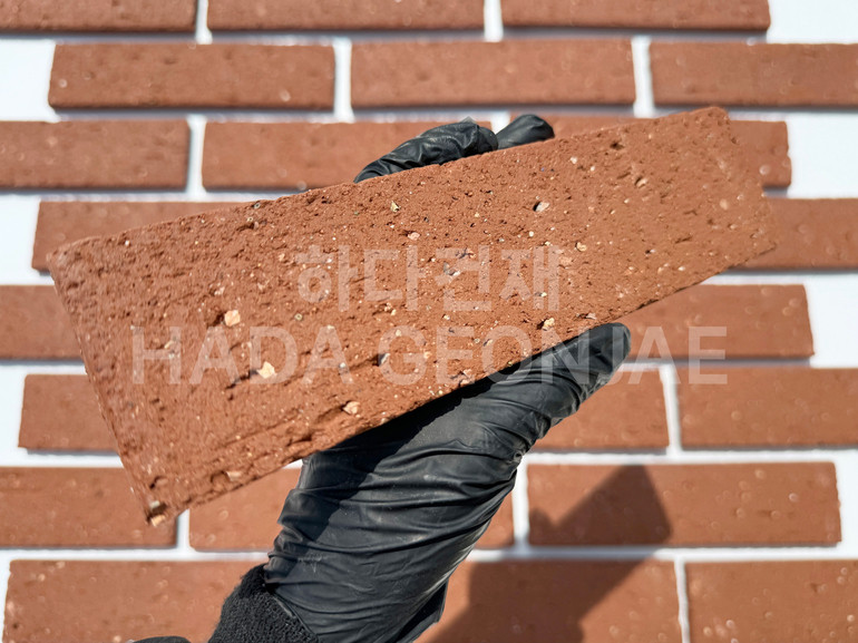 점토타일 쿠키 240x60x12T 쿠키레드 / 하다건재