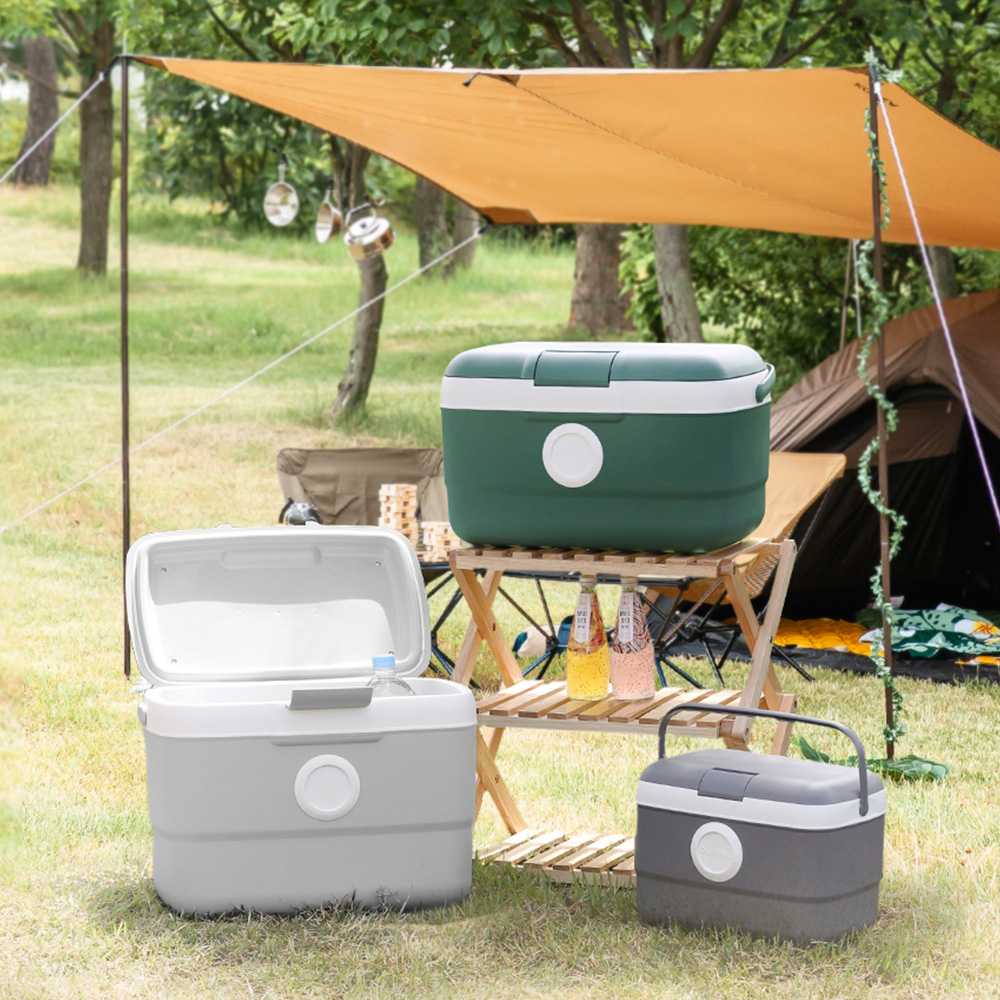 휴대용 보냉 도트 캠핑용 아이스박스 21L