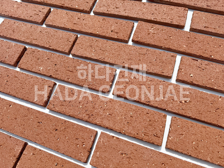 점토타일 쿠키 240x60x12T 쿠키레드 / 하다건재