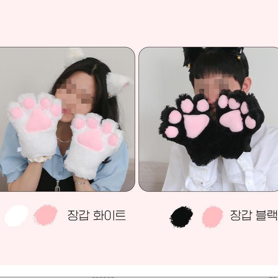 고양이 장갑 손바닥 동물 장갑 귀여운 고양이손 장갑 고양이발 - 상세 이미지 4