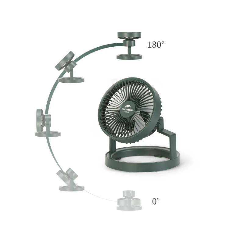 네이처하이크 캠핑 텐트 선풍기 야외 천장 휴대용 다기능 데스크탑 선풍기 조명 글램핑 NH21ZM003