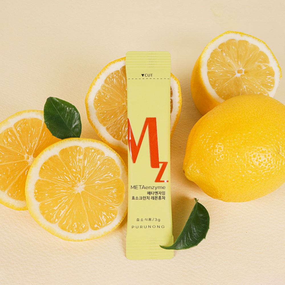 MZ 효소크런치 탄수화물 단백질 분해효소 레몬홍차맛 3g x 30포 - 상세 이미지 2
