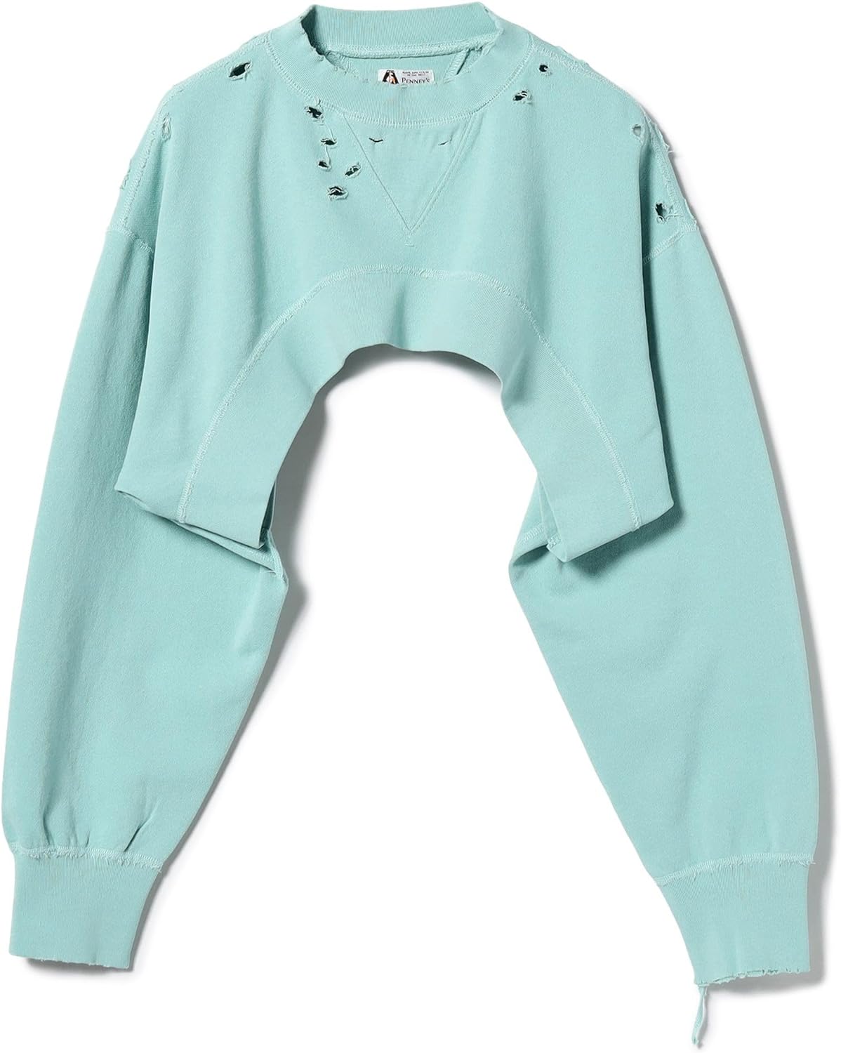 PENNEY'S Ray BEAMS 비스포크 여성 스웨트 셔츠 라운드넥 크롭 맨투맨 2컬러 - 상세 이미지 2