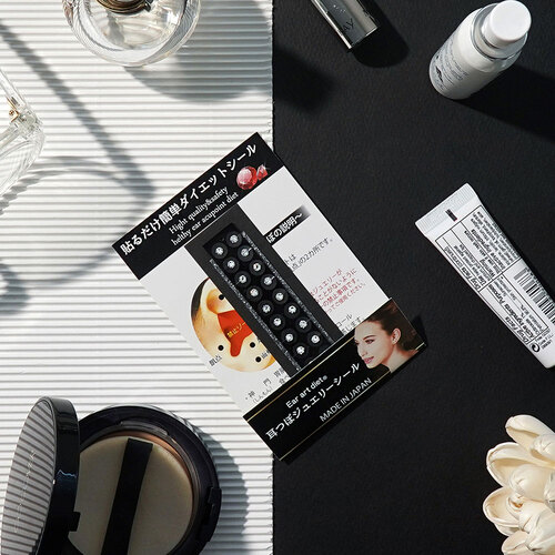 와사비네코 미미츠보 붙이는 귀걸이 스티커 귀안뚫는귀걸이 M