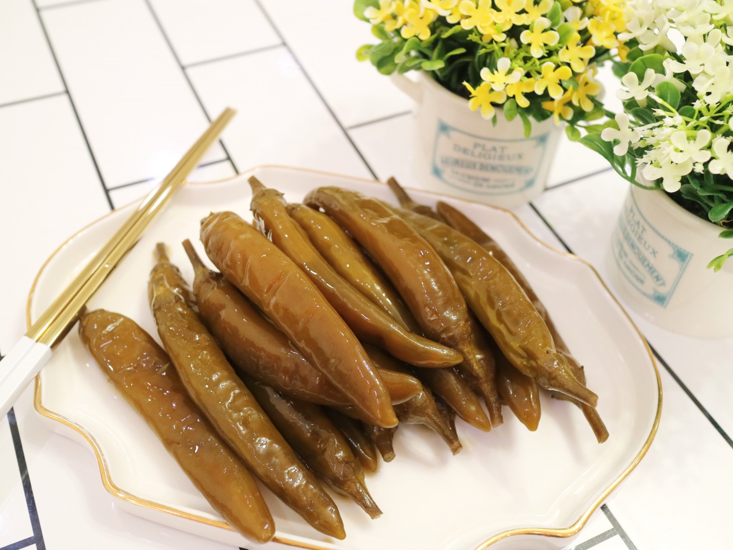 국산 청양고추 장아찌 짱아치 국내산 업소용 수제 매운 반찬 이미지 4