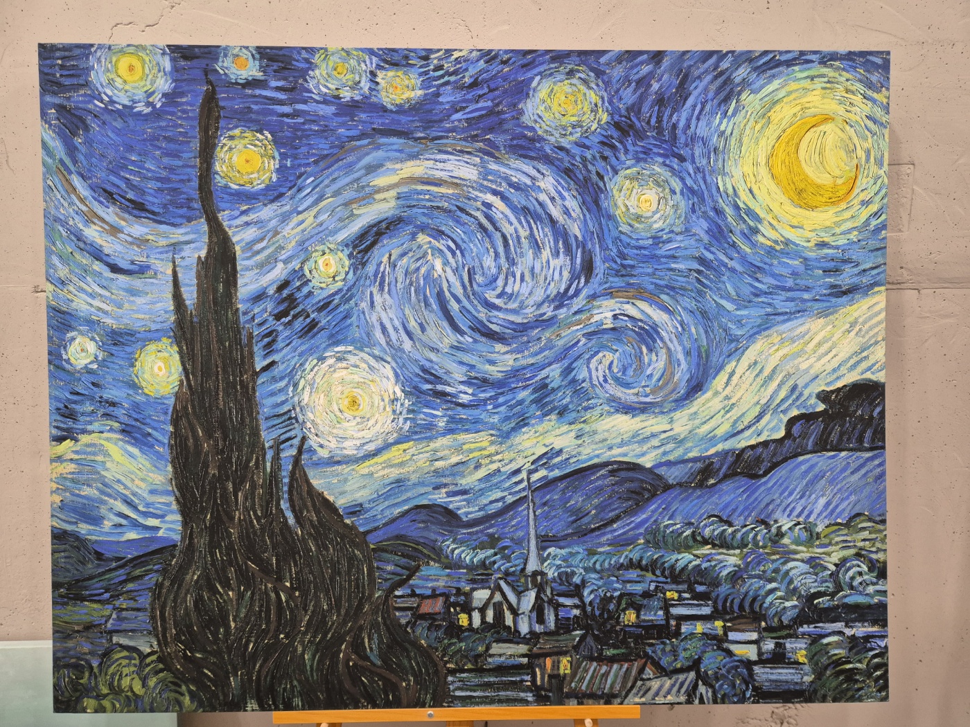 Composition with Large Blue Plane, Red, Black, Yellow, and Gray 캔버스액자 몬드리앙 - 상세 이미지 2