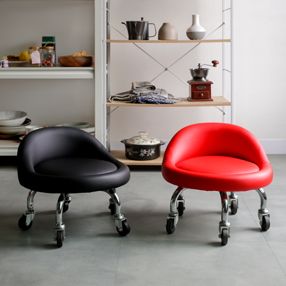 패디시술의자 좌식 바퀴달린 앉은뱅이 낮은 이동식 작업의자