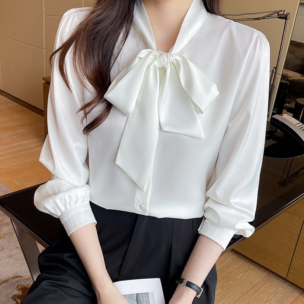 동상이몽2 338회 김숙 리본 블라우스 세련된 쉬폰 - 상세 이미지 3