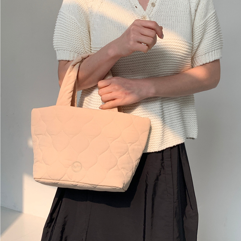 푸딩 토트백 Pudding tote Bag (Cream / Peach / Mint) - 상세 이미지 4