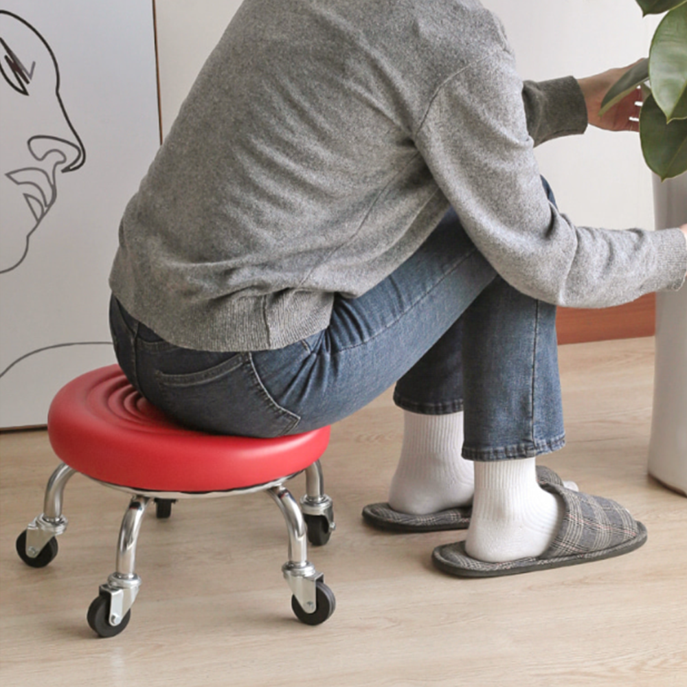 패디시술의자 좌식 바퀴달린 앉은뱅이 낮은 이동식 작업의자