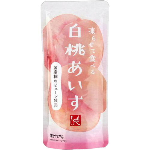 칼디 코오라세테 타베루 얼려먹는 백도 복숭아 아이스 / 일본 샤베트 디저트 - 상세 이미지 2