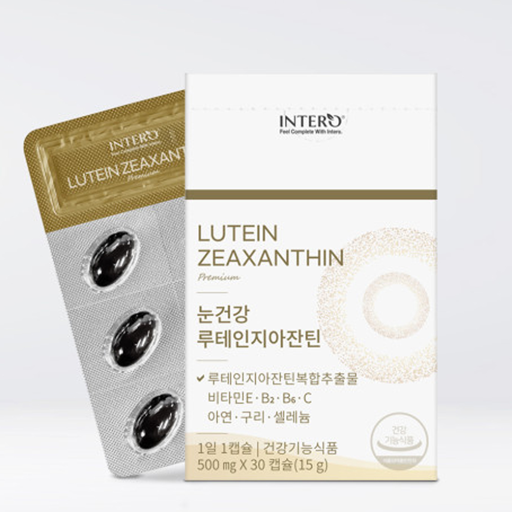 루테인지아잔틴 눈에좋은 플러스 빌베리 헤마토코쿠스 눈건강 남성여성 아연 30캡슐, 6개 - 상세 이미지 3