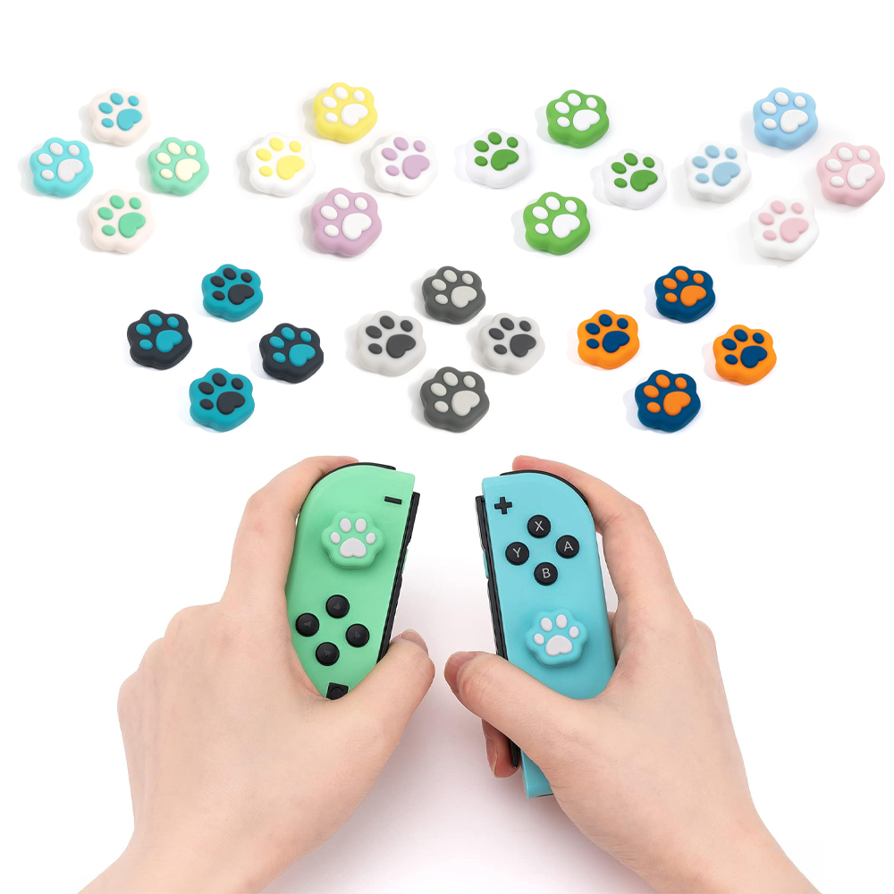 닌텐도 스위치 조이콘 스틱커버 키 캡 긱쉐어 냥이 왕발 OLED 라이트 호환