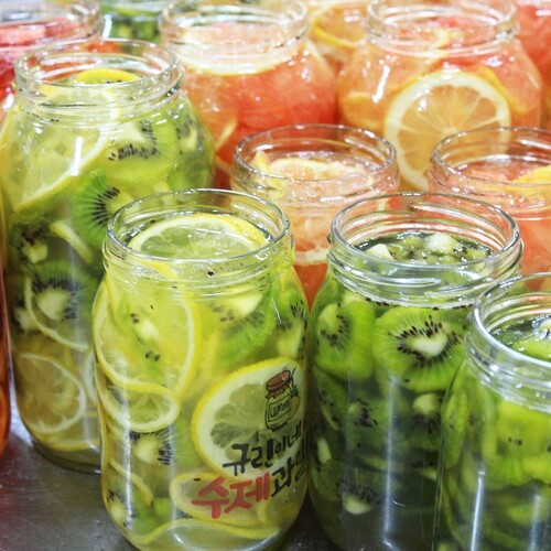 규린이네 레몬키위청 수제청 과일청 차 답례품 추석 선물세트 카페 납품 500g