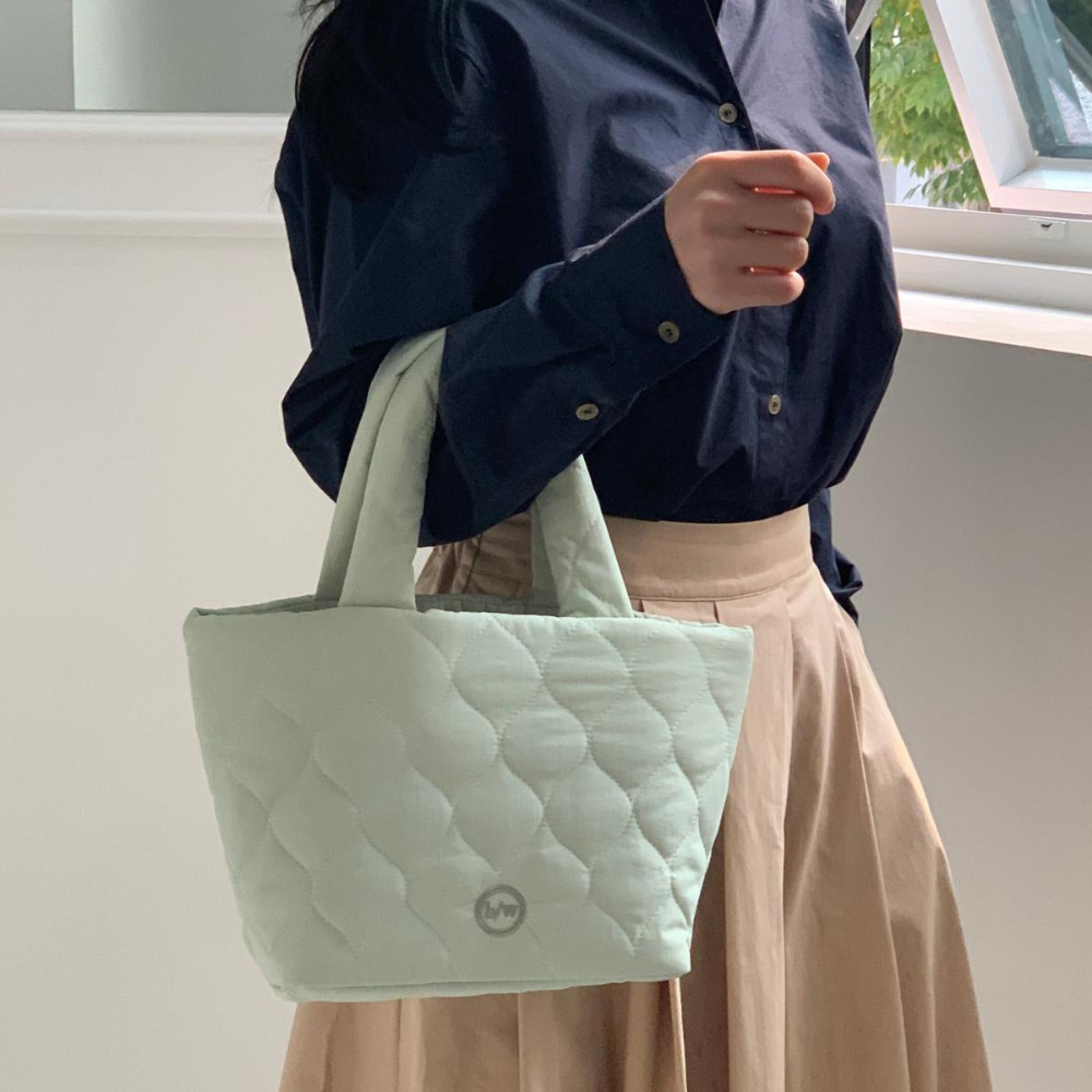 푸딩 토트백 Pudding tote Bag (Cream / Peach / Mint) 이미지 7