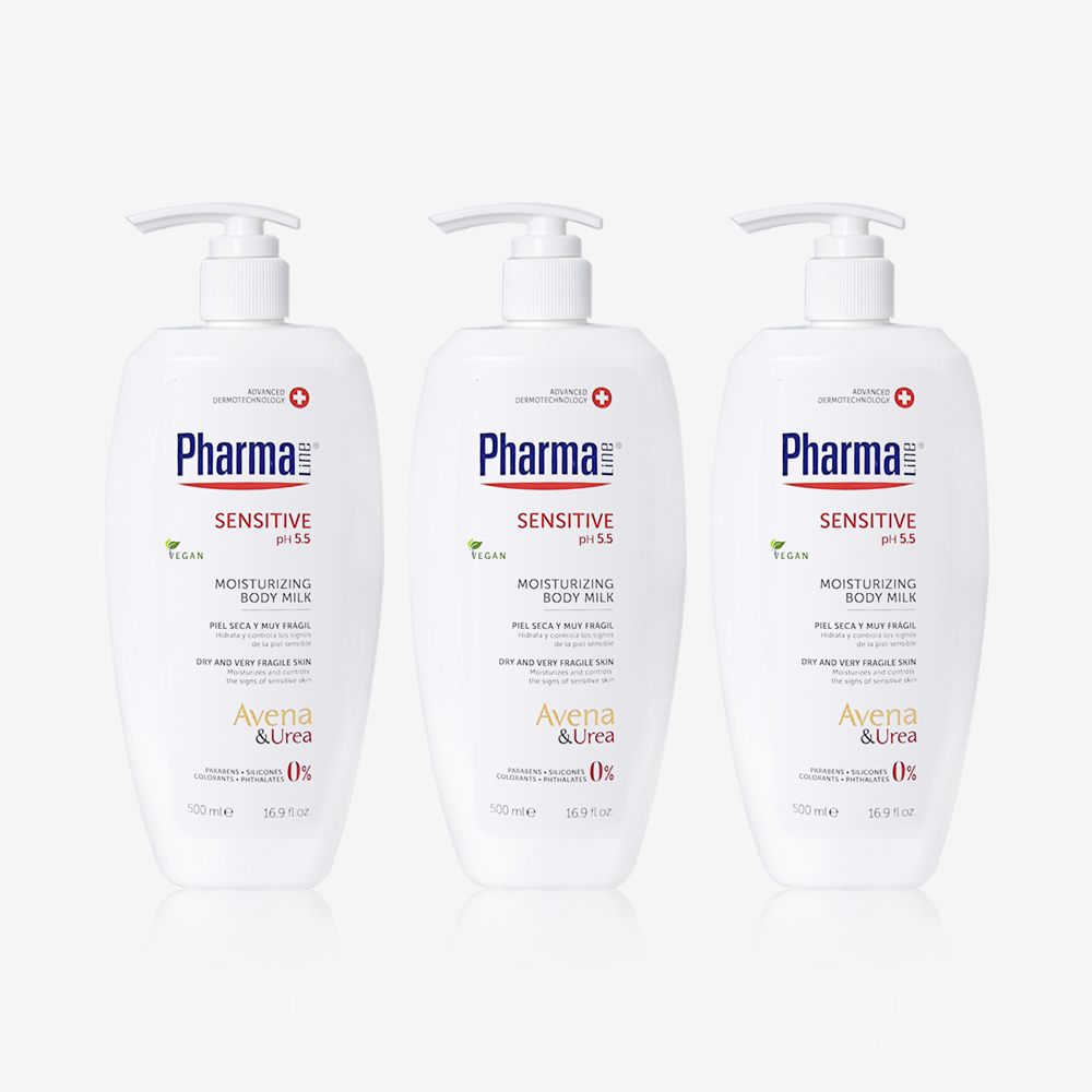 [500ml 3개] 파마라인 센스티브 우레아 바디밀크 바디로션 모공각화증 여드름 등드름