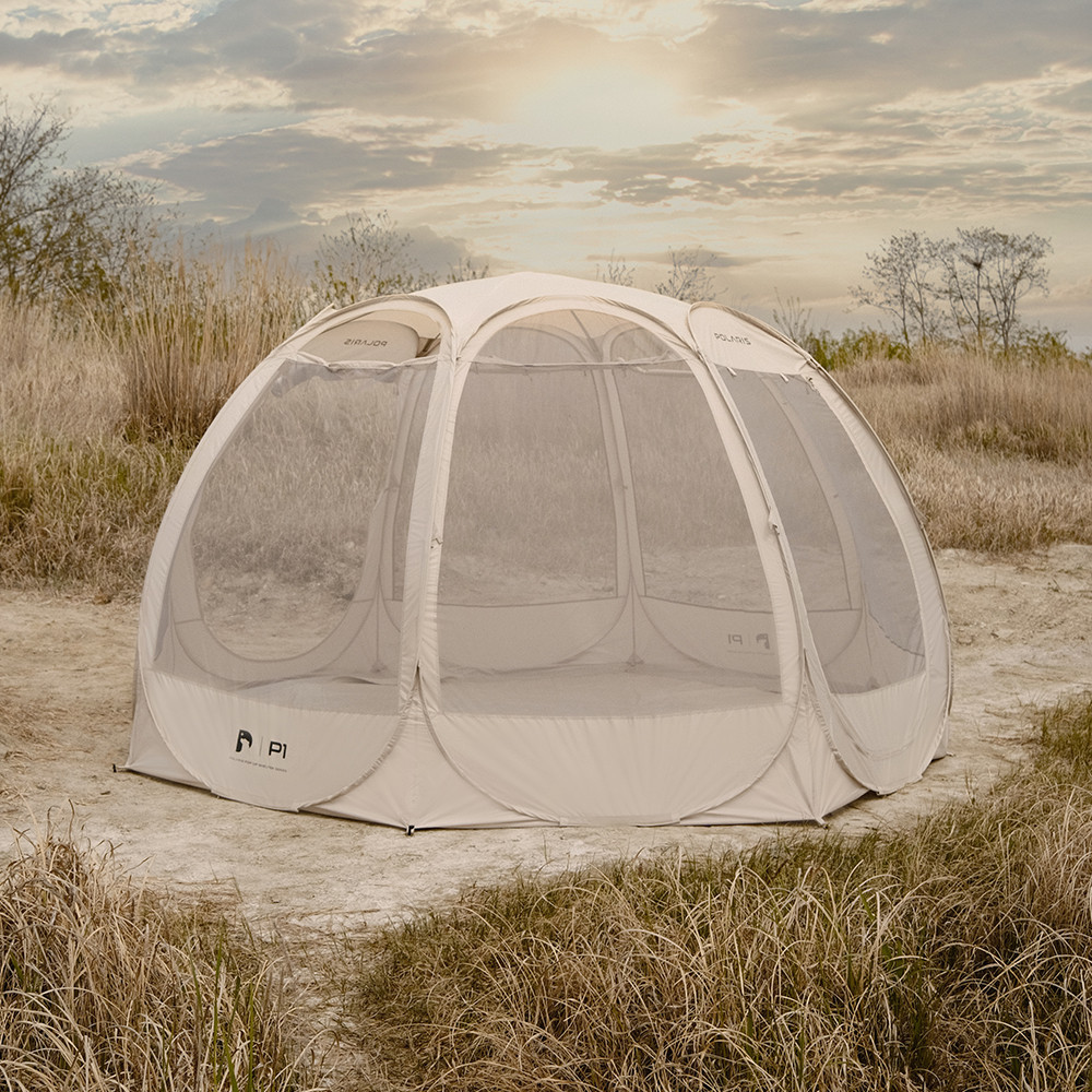 폴라리스 P1 메쉬 쉘터 캠핑텐트 팝업 돔형 원터치 모기장 캠핑 텐트