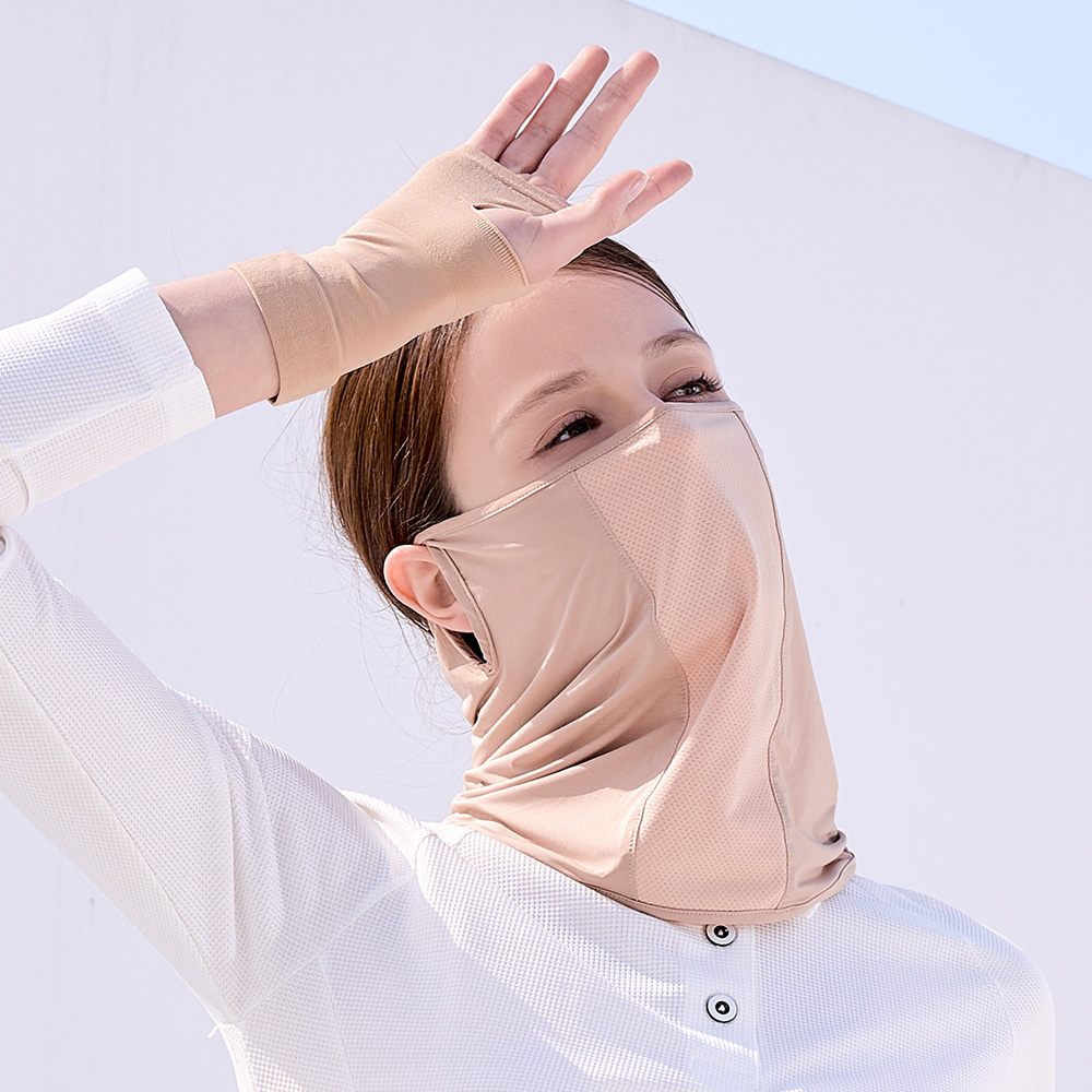 골프 손등 장갑 여름 자외선차단 손등토시 양손 살색 남성 여성 이미지 2