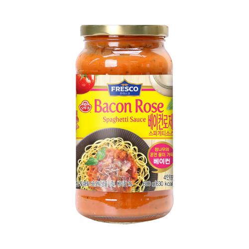 오뚜기 프레스코 스파게티소스 베이컨로제 600g - 메인 이미지
