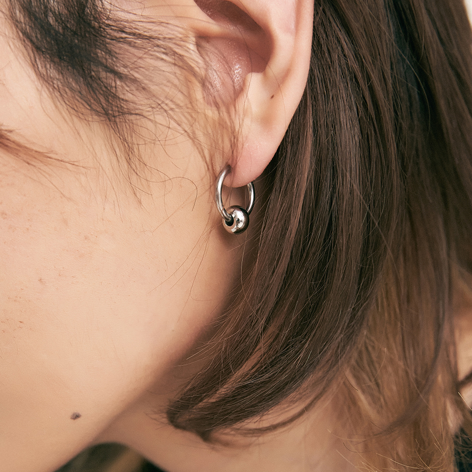 남자 귀찌 이어커프 링 써지컬스틸 귀걸이 귀안뚫는귀걸이