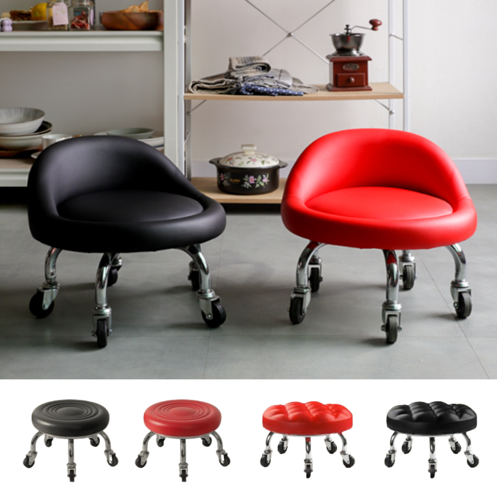 패디시술의자 좌식 바퀴달린 앉은뱅이 낮은 이동식 작업의자