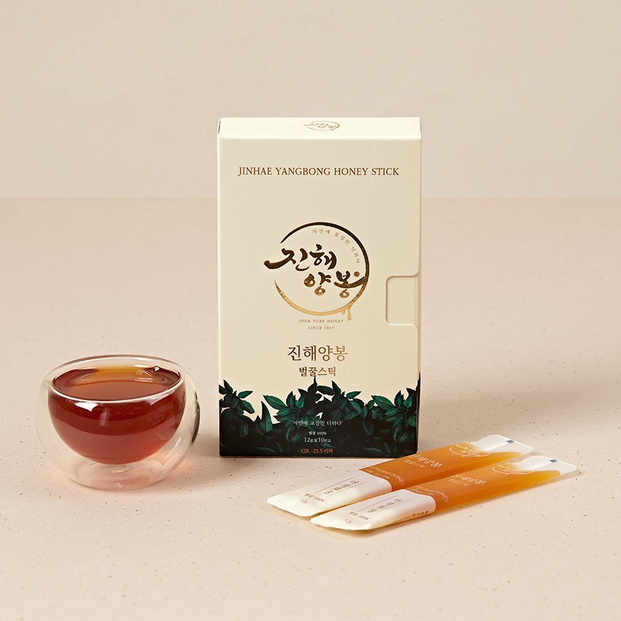진해양봉 꿀스틱 국산 야생화 잡화꿀 벌꿀 휴대용 허니스틱 12g 10개 답례품 꿀 선물 세트 - 상세 이미지 2