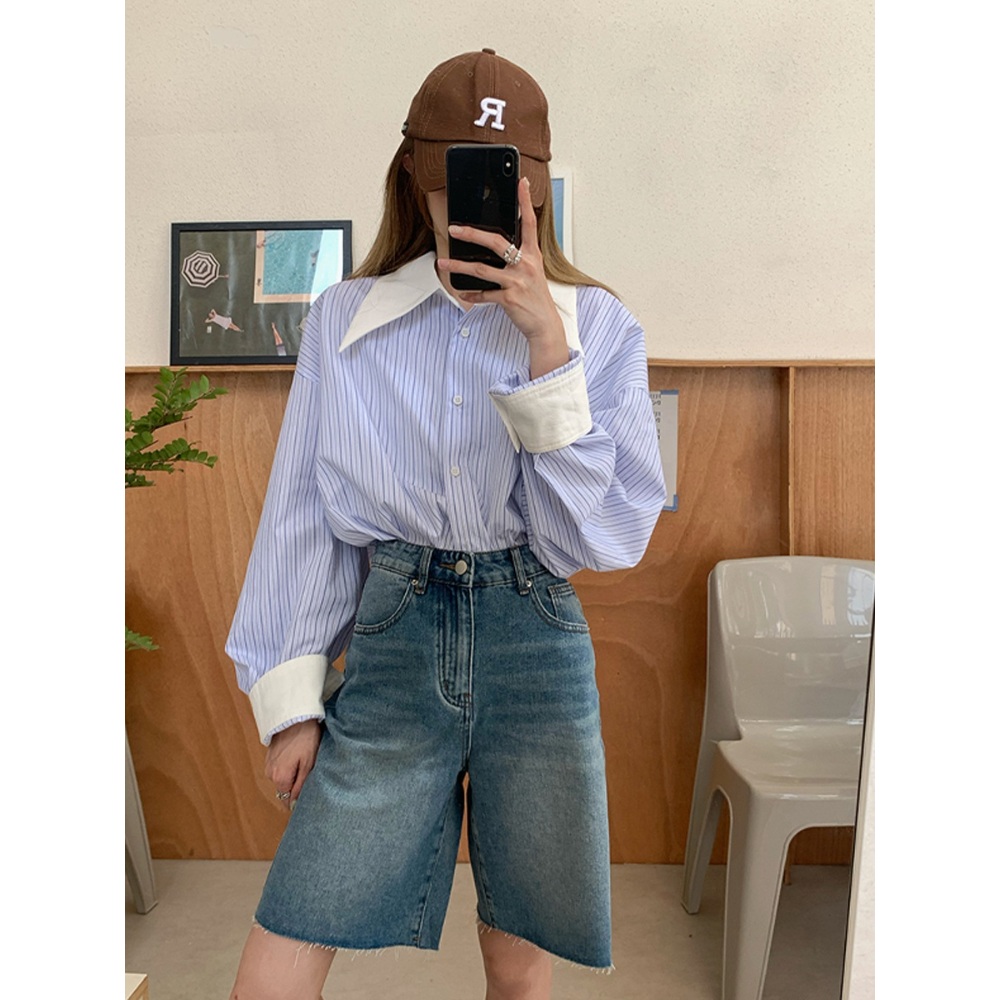 르세라핌 김채원 청반바지 인스타 여름 아메카지 - 상세 이미지 5