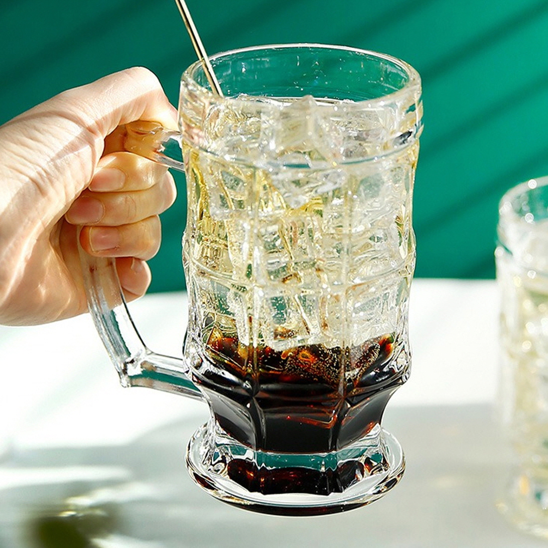 산토 하이볼잔 짐빔 온더락잔 소맥 맥주 전용 잔 380ml - 상세 이미지 2