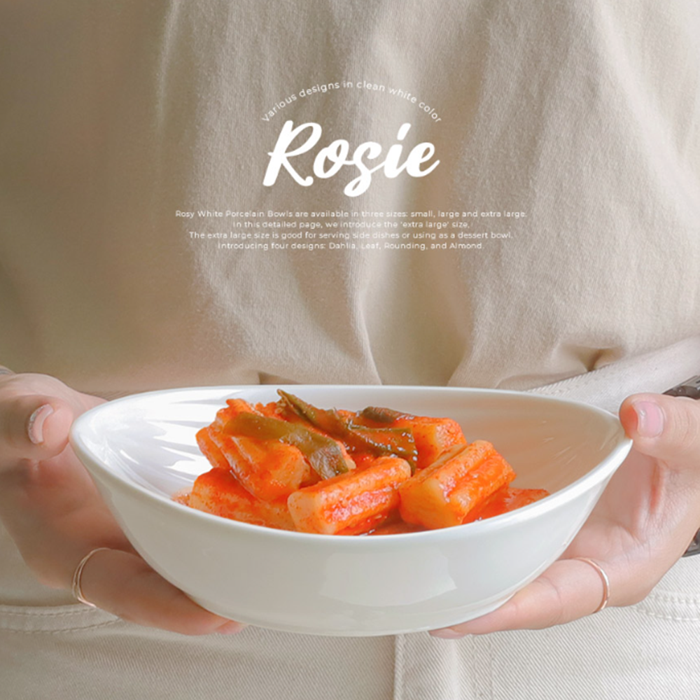 분식집그릇 떡볶이 반찬 스프 감성 플레이팅 도자기 디저트볼 - 상세 이미지 5