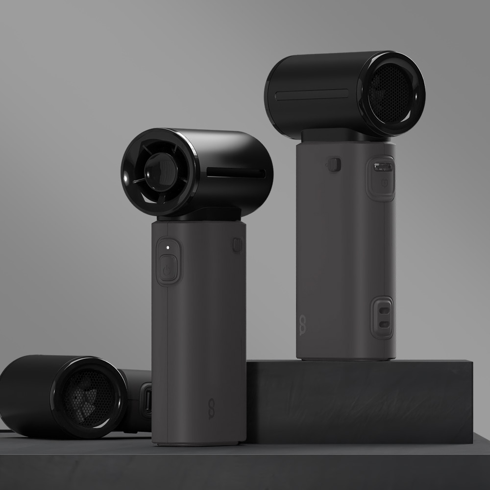 오아 슈퍼젯 휴대용 BLDC 초강력 미니 손 선풍기 캠핑에어건 핸디 핸드 손풍기