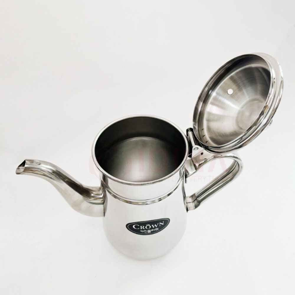 스텐 물주전자 빈티지 호텔 레스토랑 서빙포트 1.2L - 상세 이미지 2