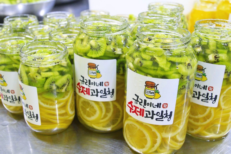 규린이네 레몬키위청 수제청 과일청 차 답례품 추석 선물세트 카페 납품 500g - 상세 이미지 2