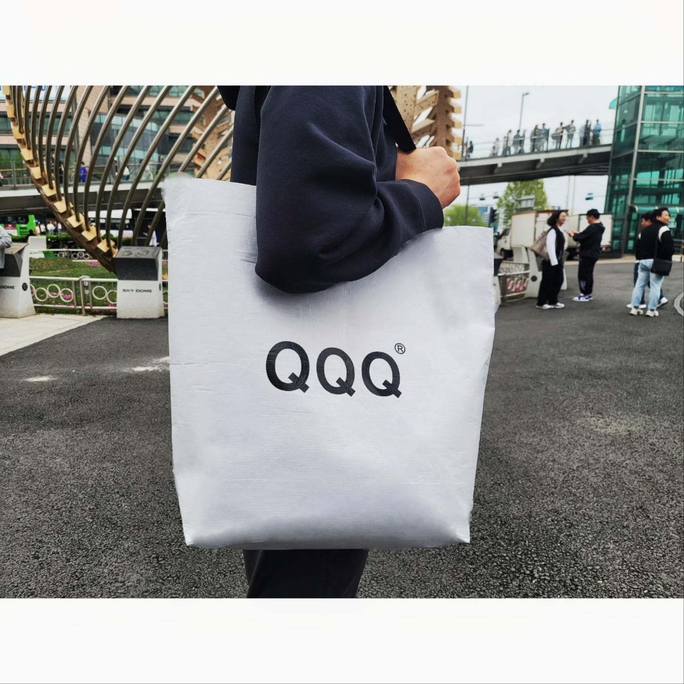 QQQ 리유저블 쇼핑백[1+1]  RPET재활용가방 골프시상품 수납 이미지 6