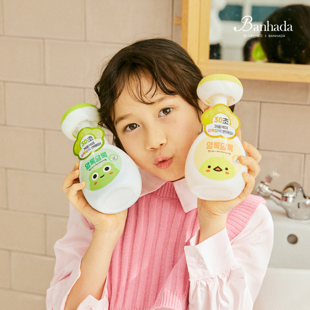 꽃모양 거품 알록달록 컬러 핸드워시 본품 250ml x 1개+리필 x 3개 아이에반하다 - 상세 이미지 2