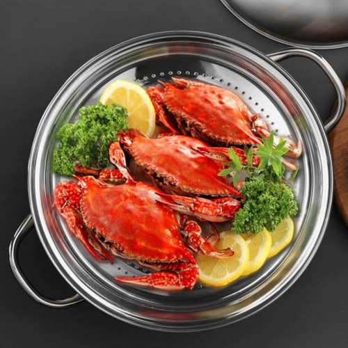 돔형 찜냄비 IH인덕션 스텐 대형 찜솥 대게 찜통 야채 찜기 감자 고구마 옥수수 조개 - 상세 이미지 2