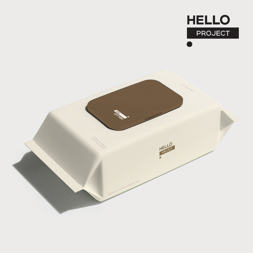 헬로 500 물티슈 100매 캡 10팩