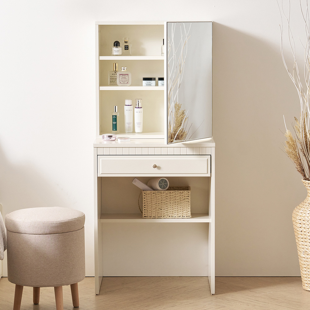 미카엘 600폭 서랍 수납 화장대