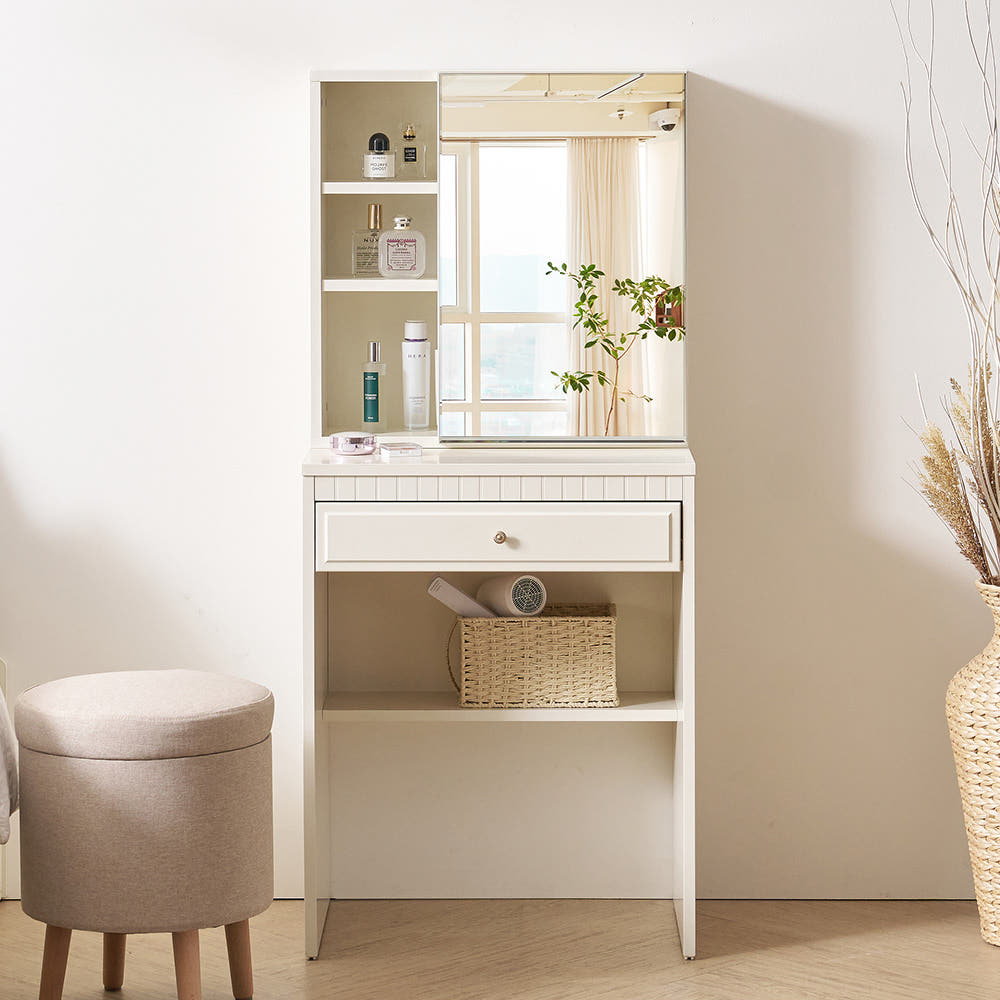 미카엘 600폭 화장대 구성품 및 마감 상태