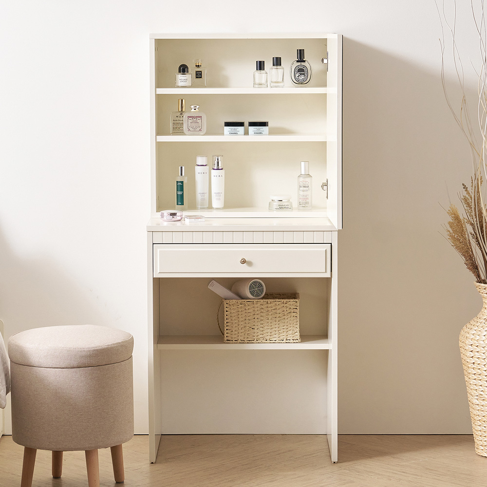 미카엘 600폭 서랍 수납 화장대