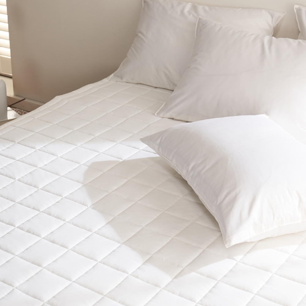 순면 침대면패드 슈퍼싱글 매트리스 침대패드 고정밴드 SS