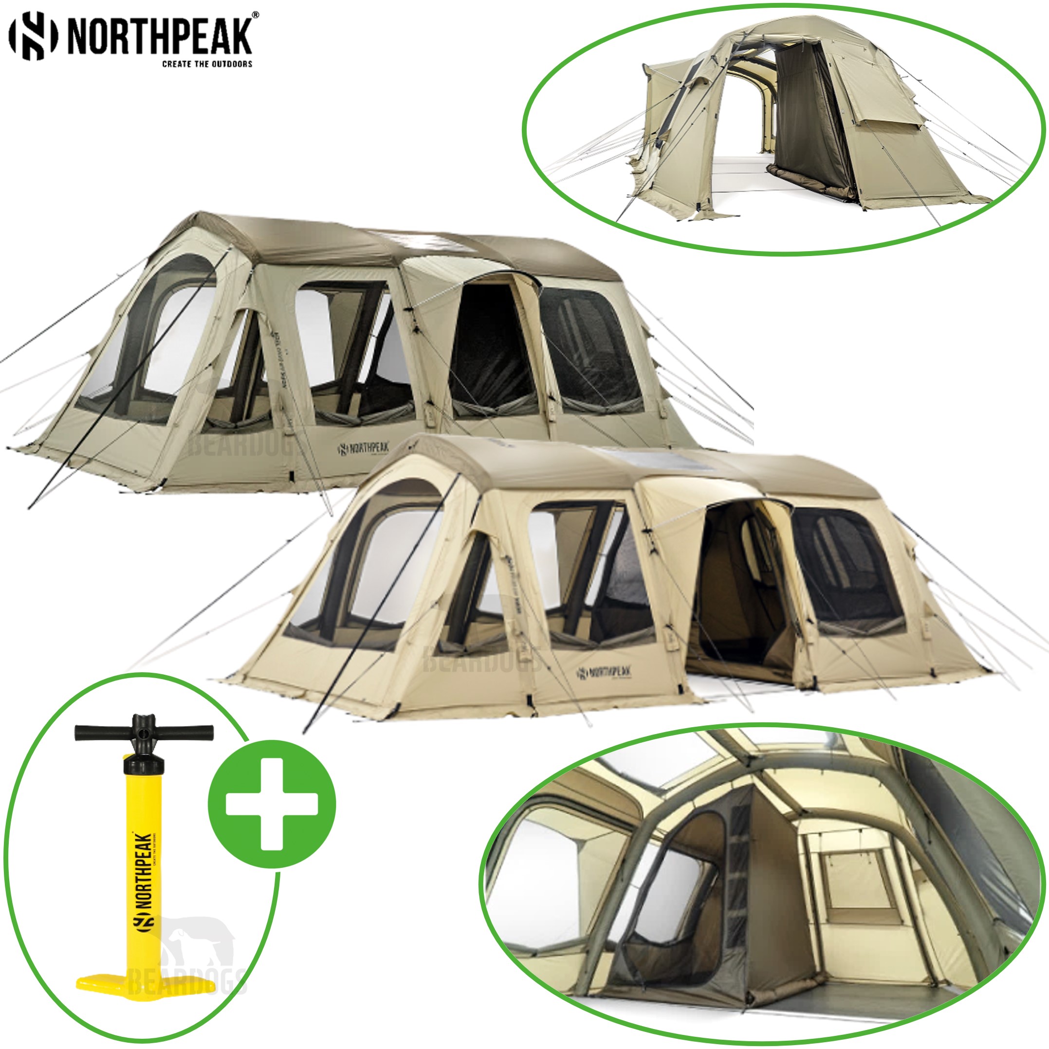 노스피크 A7 6.0 에어텐트 투룸 쉘터 리빙쉘 대형 25년신형