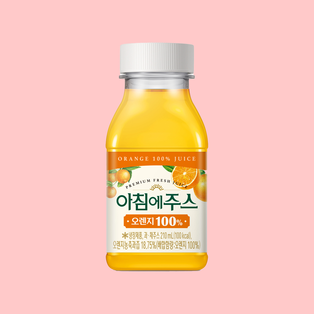 서울우유 아침에주스 오렌지 210ml 1개 과일농축과즙쥬스