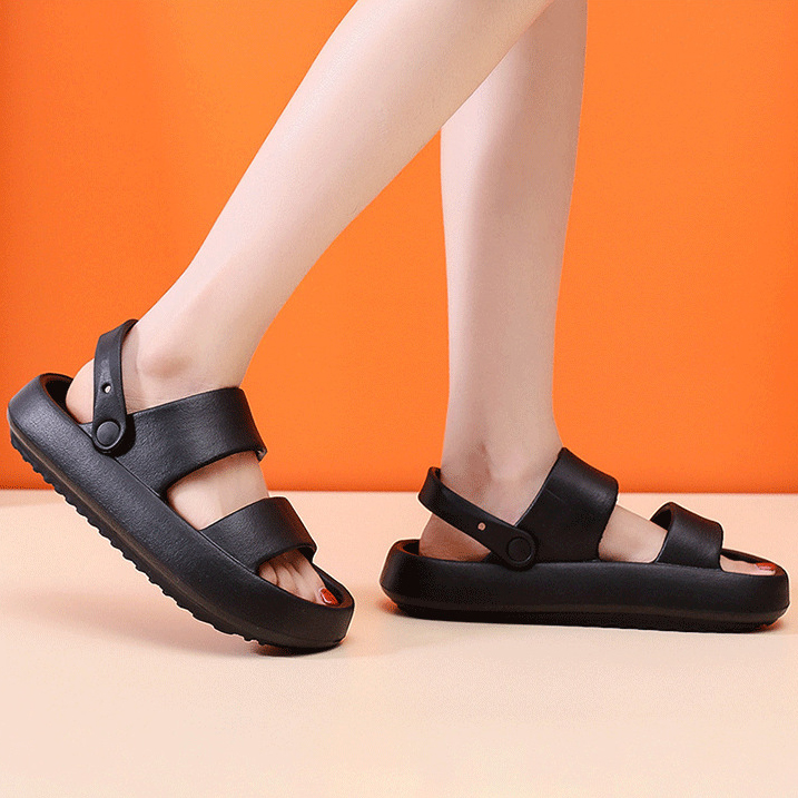 남녀공용 커플 샌들 슬리퍼 (푹신한 발편한 쿠션 여름)