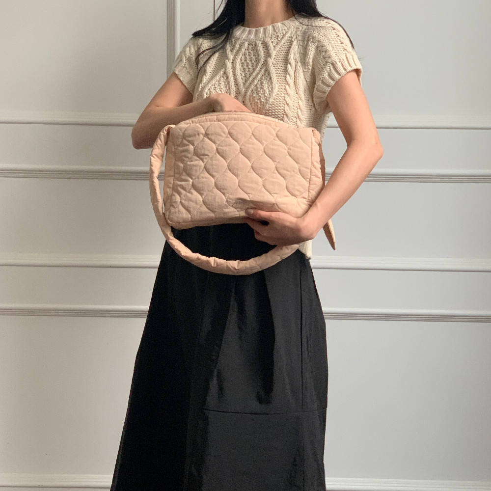 푸딩 리본백 Pudding ribbon Bag (Cream / Peach / Mint) 이미지 6