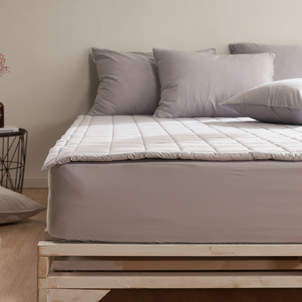 순면 침대면패드 슈퍼싱글 매트리스 침대패드 고정밴드 SS