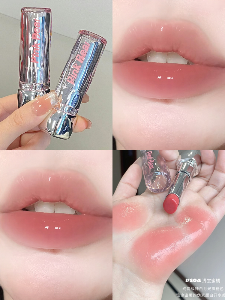 묻어나지 않는 립스틱 핑크베어 촉촉한립스틱 슈가글로시 - 상세 이미지 5