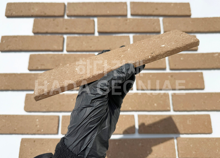 점토타일 쿠키 240x60x12T 쿠키브라운 / 하다건재