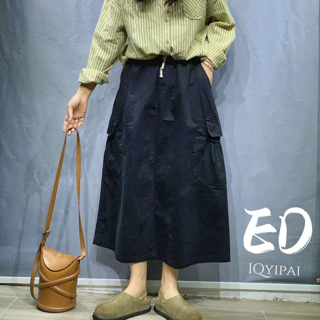 A라인스커트 봄 여름 순면 미시옷 9471 - 상세 이미지 3